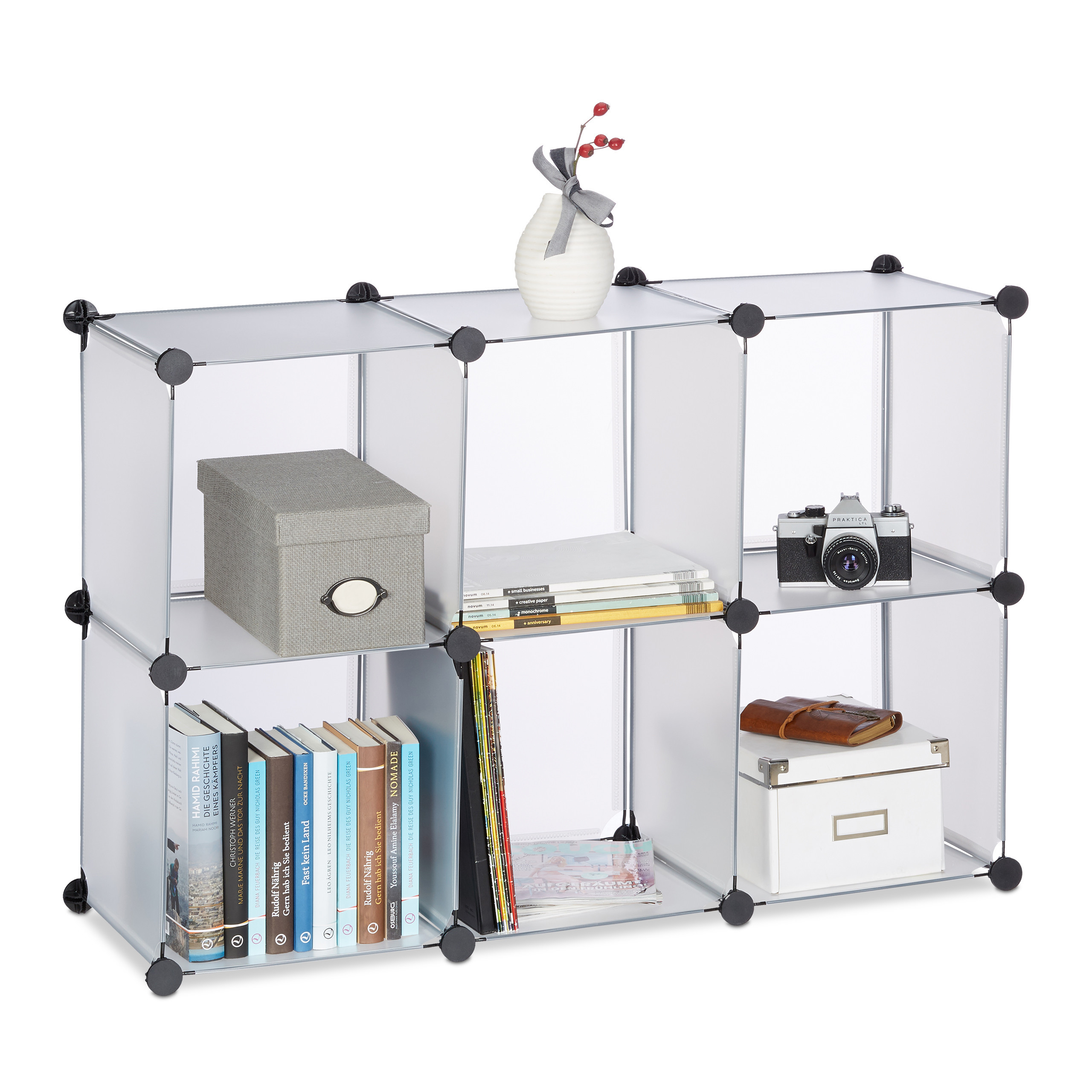 Regalsystem In Transparent - (b)96x (h)65 X (t)32 Cm