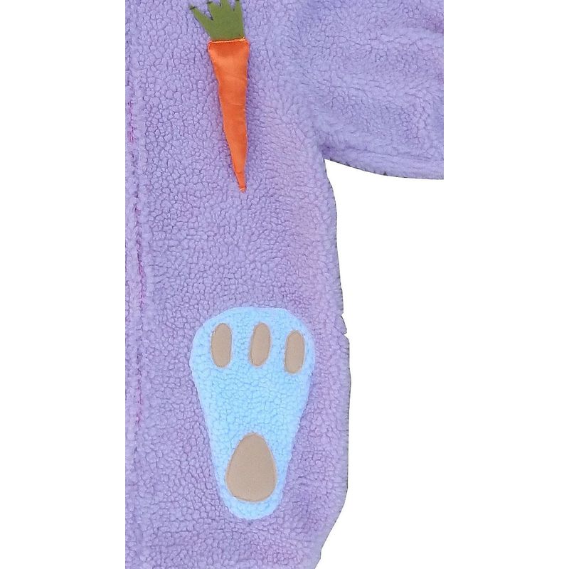 Konfetti Modelle 3D Vreća za spavanje i kostim zečića za kolica, krevetić, za novorođenčad do 12 mjeseci, svijetlo ružičasta, zatvaranje patentnim zatvaračem, duljina 70 cm