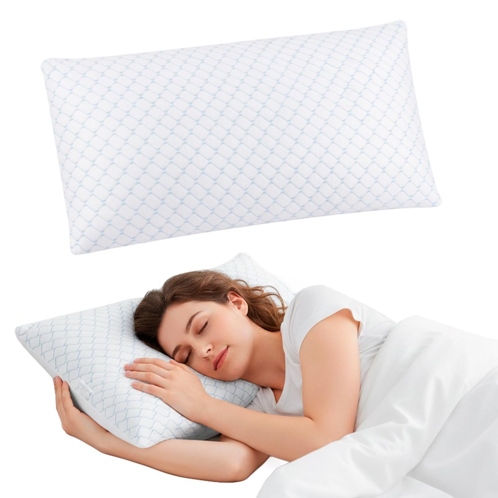 Cooling Pillow For Side-, Back- And Stomach Sleepers – Breathable Pillow With Gentle Support For Neck And Head – Lightweight, Everyday Pillow For The Bedroom.