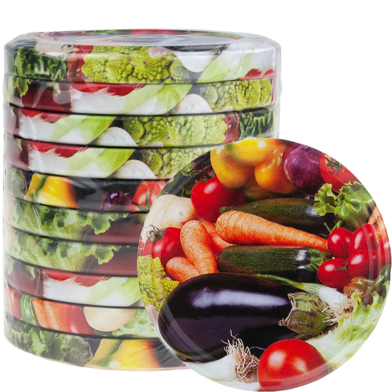 Fi82 Jar Lids, 10-piece 6-prong Jar Lids With Lids, 10-pack