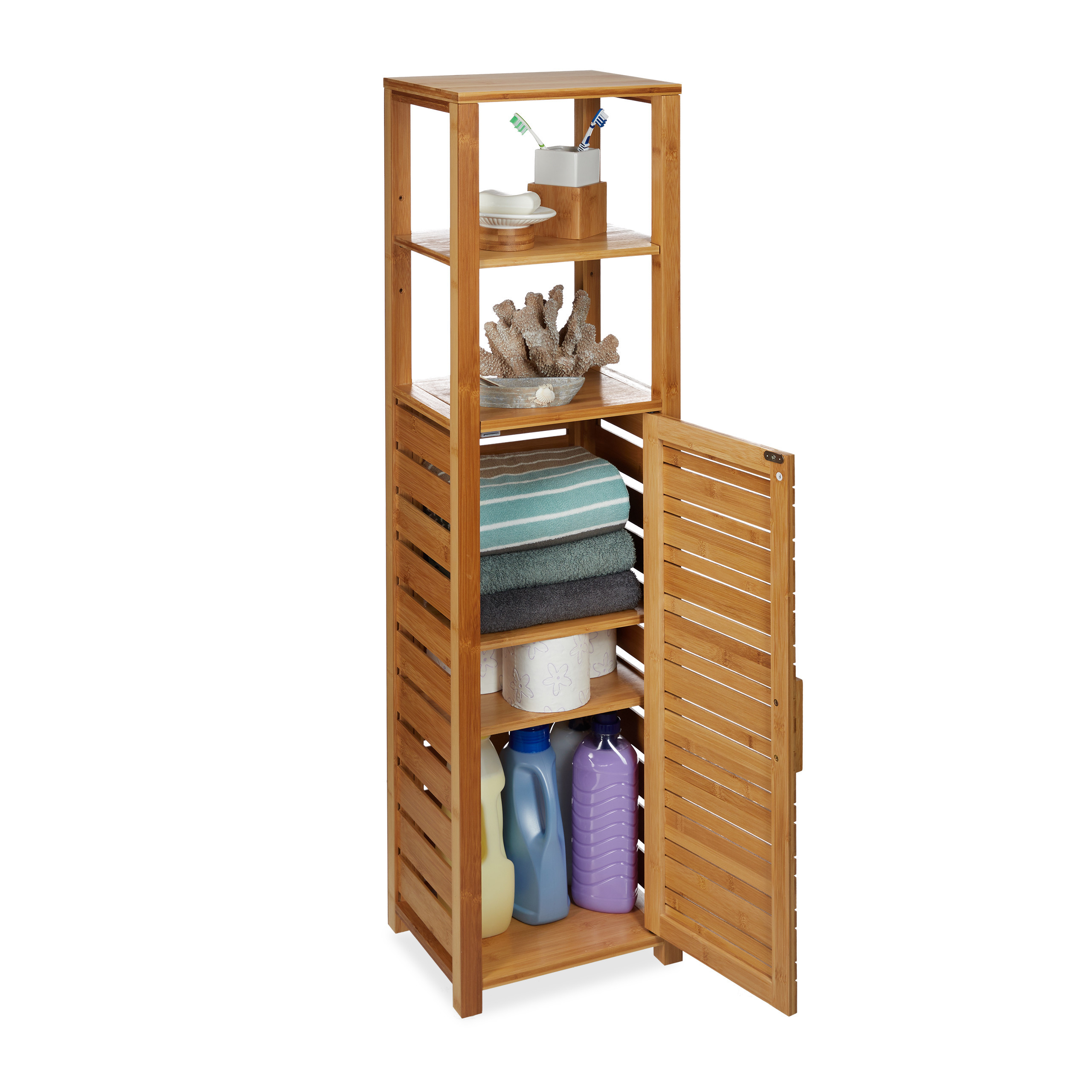 Shelf In Natural - (w)33 X (h)119 X (d)25.5 Cm