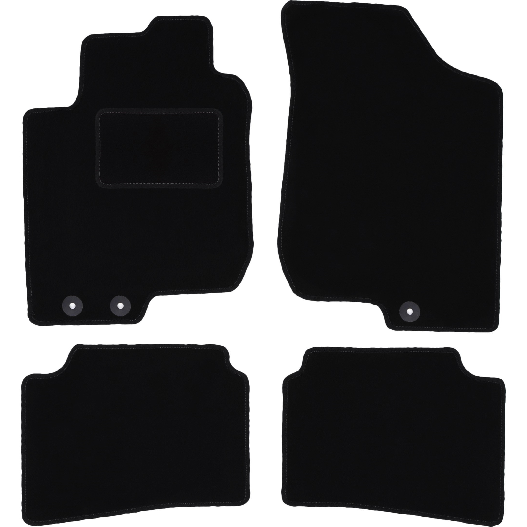 TEMU Velvet Black Car Mats For: I Hatchback, Sw, Wagon, Coupe (2006-2012)