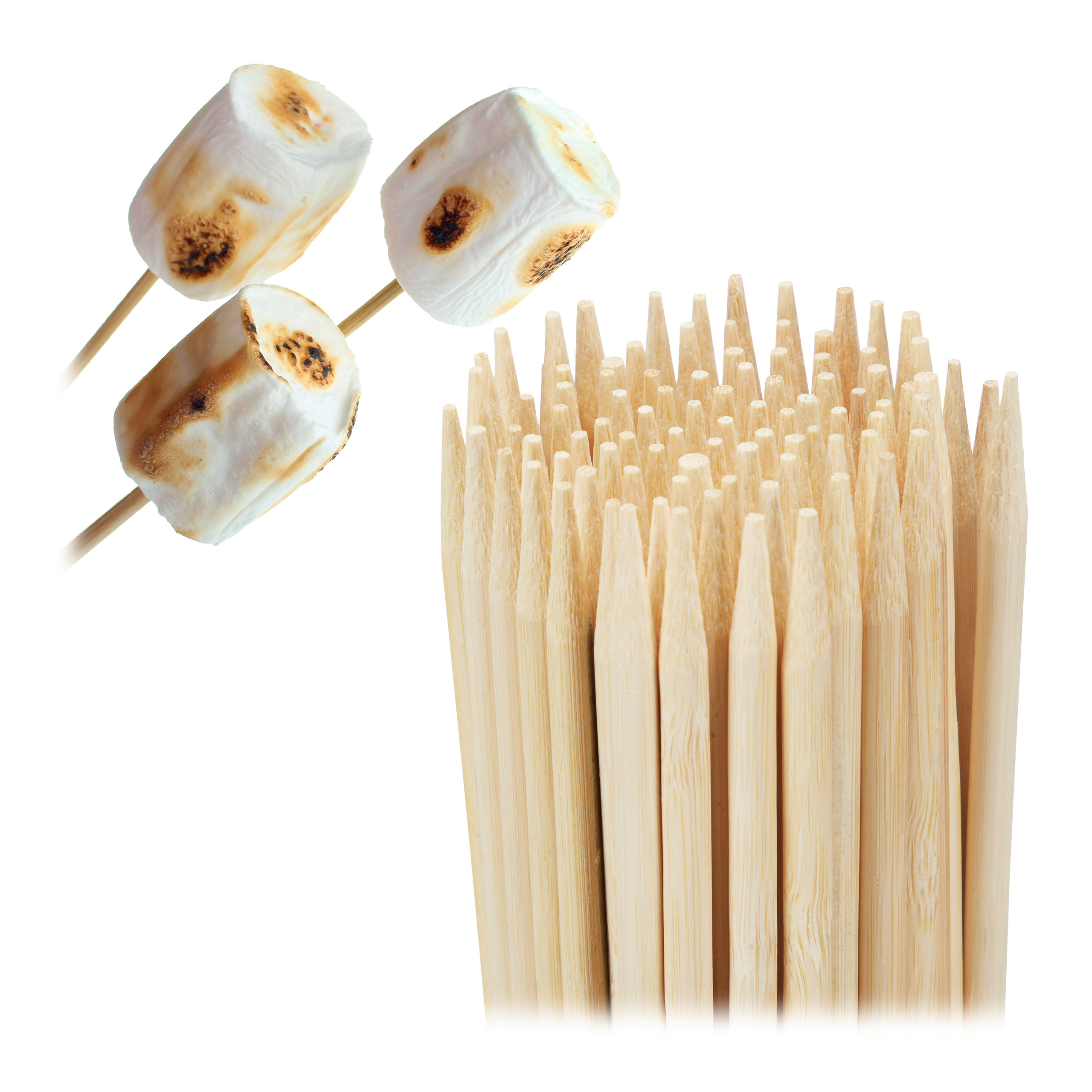 E-shop Holzspieße in Natur - Ø 0.4 x (L)40 cm