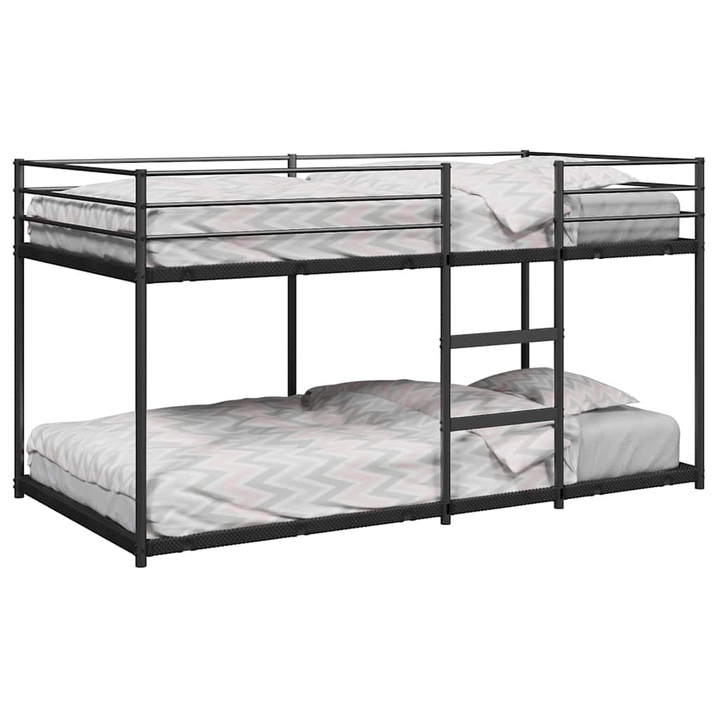 Vidaxl Bunk Bed Bed Frame Loft Bed Bedroom Furniture Low Bunk Bed Frame Bunk Bed With Ladder Bunk Bed With Steps Metal Bunk Bed