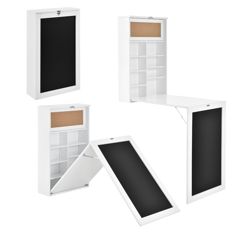 TEMU Table Pliante Murale avec Étagère en Plusieurs Couleurs