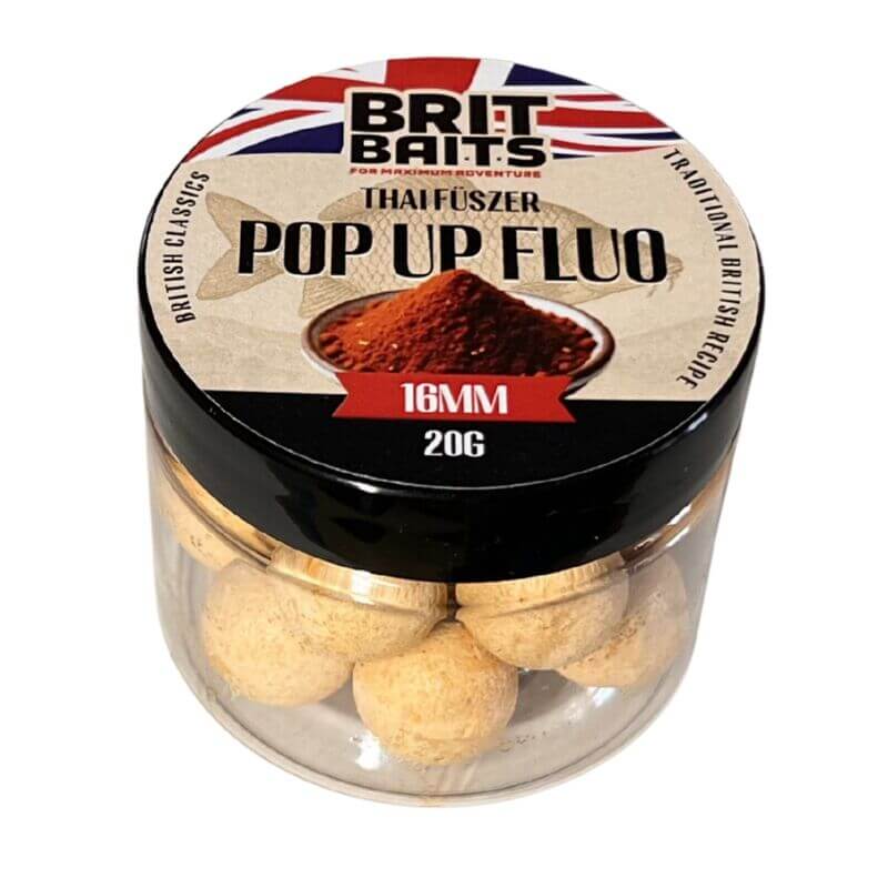 Image of Britbaits Pop Up Fluo Thai Spice 16 Mm