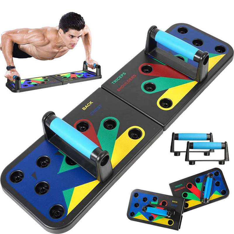 portable foldable push up board   push   for chest shoulders back triceps home workout