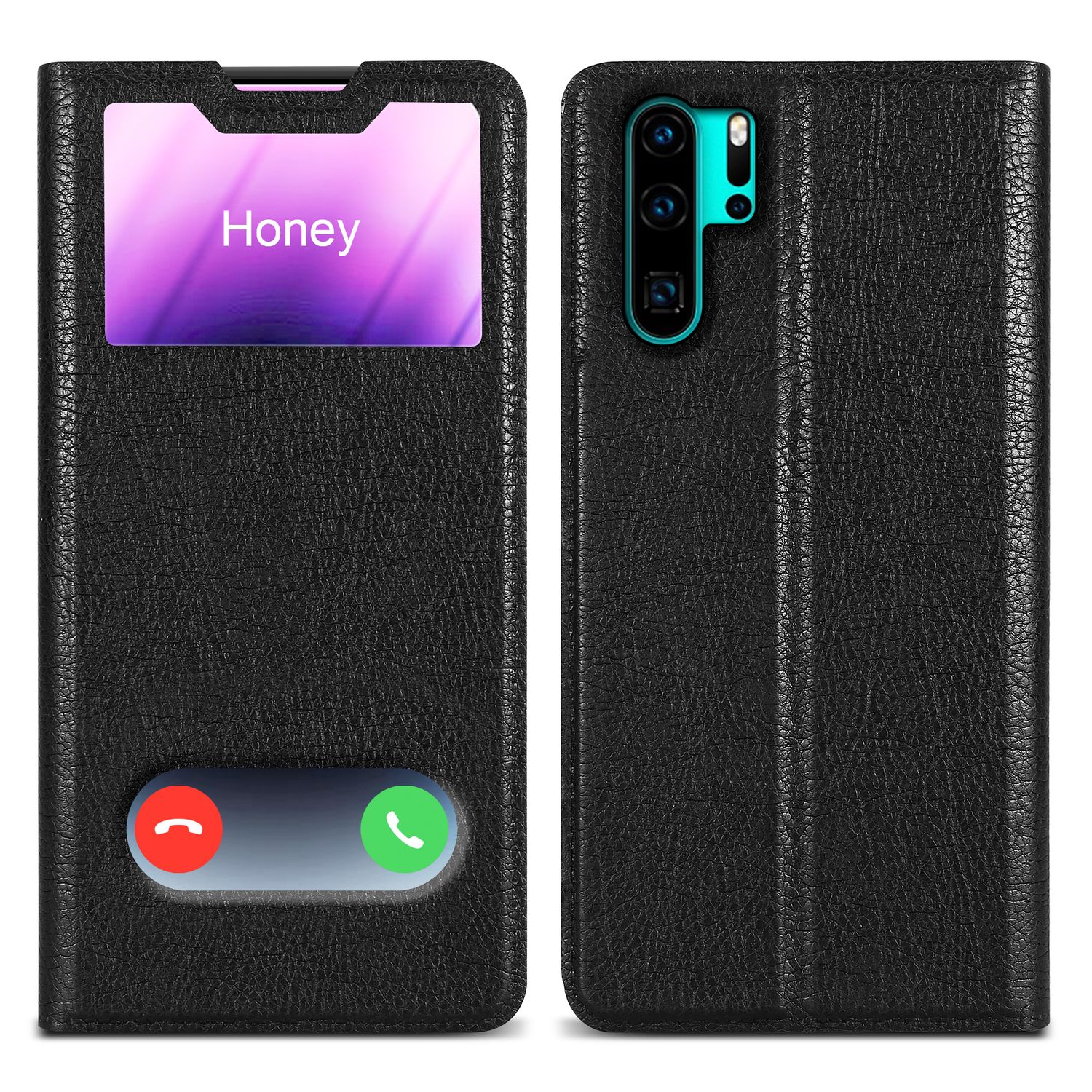 Case Compatible For Protective Cover With Magnetic Closure, Stand Function And 2 Viewing Windows Flip Case Cover Phone Case Foldable Book Bag