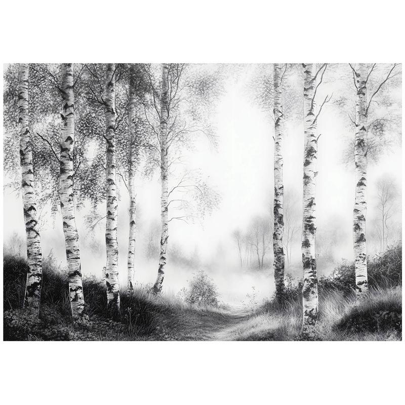 Black And Forest Wallpaper On Non-woven Fabric For Bedroom, Living Room, Wall Decoration 15513vx