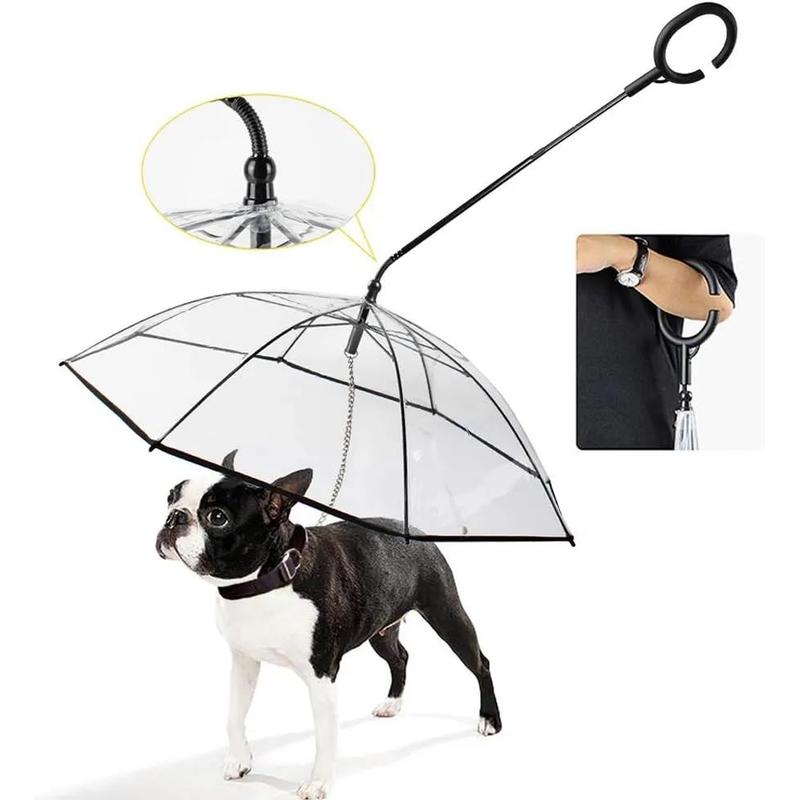 TEMU 1 Pawbrella Baldachin für Haustiere zu Hause - Wasserdichtes, klares Dach mit Griff zum Spazierengehen - Robuste Metallkonstruktion - Schnelle