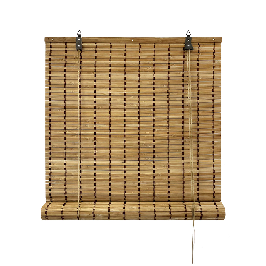 persiana enrollable de bambú natural para puertas y ventanas decorativa.   ajustable de ocultación para exterior e interior protector de   instalación.