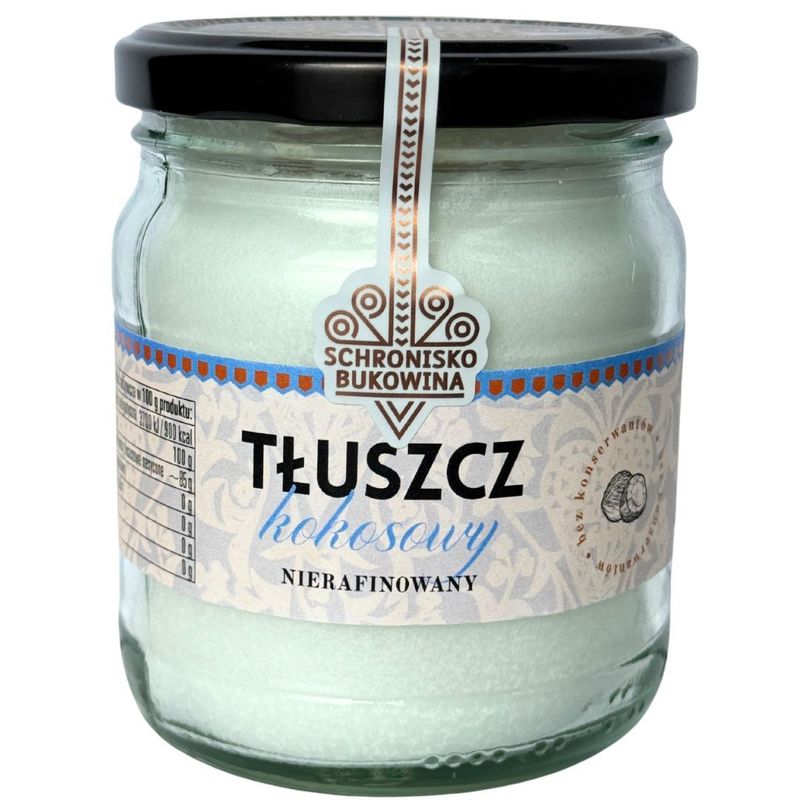 Unrefined Coconut Oil 430 Ml - Schronisko Bukowina