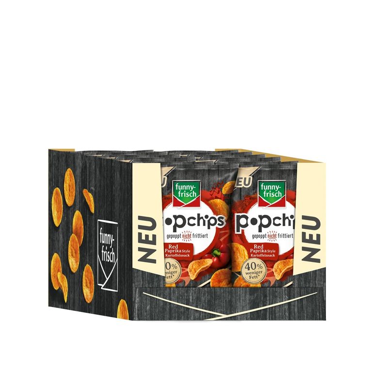 12 Times Funny-fresh Popchips Red Paprika Style 80g (12 X 80g)