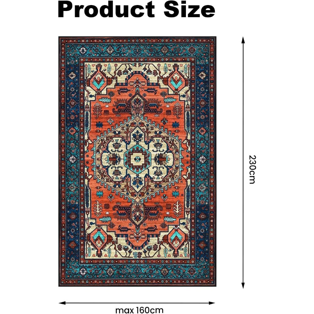 vintage carpet with anti slip backing suitable for use in living rooms bedrooms and dining rooms pet friendly carpet enriching home decor details 1