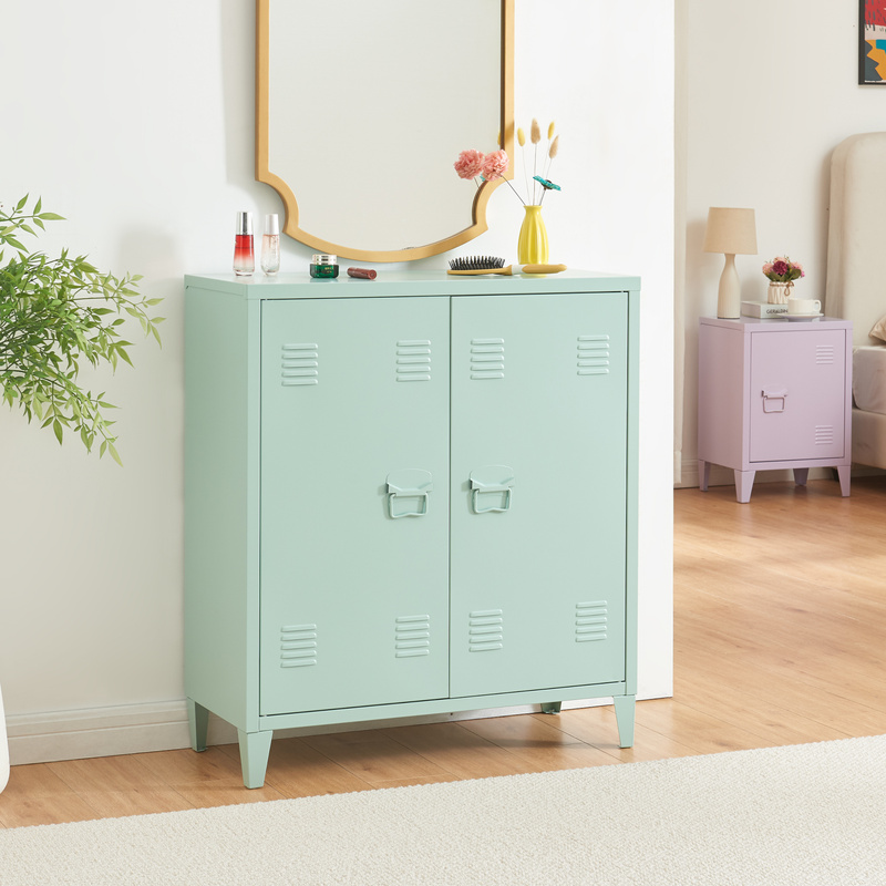 Image of Metal Cabinet 'oripää' With 2 Doors