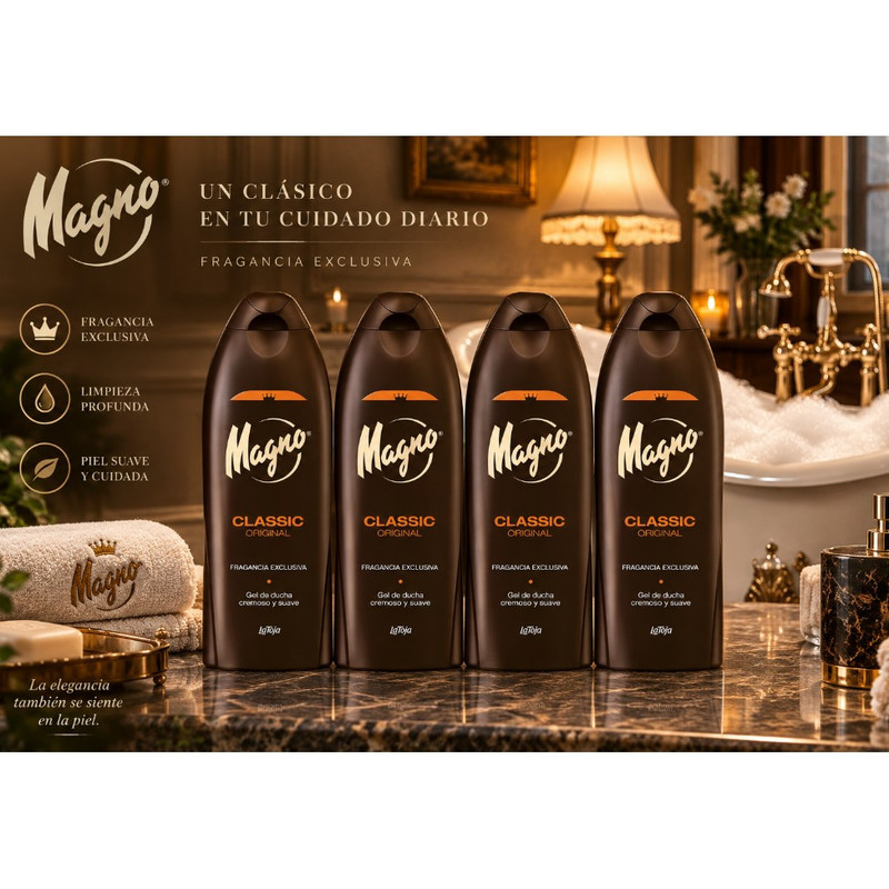 TEMU Pack Magno Classic Gel de Ducha 4x600ml