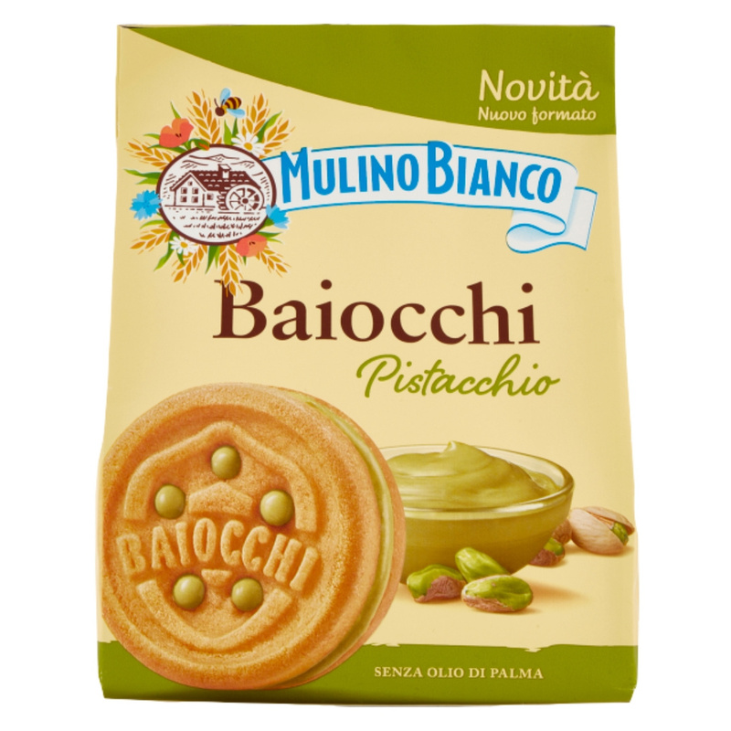 E-shop Baiocchi gefüllte Pistazienkekse 240g - Mulino Bianco