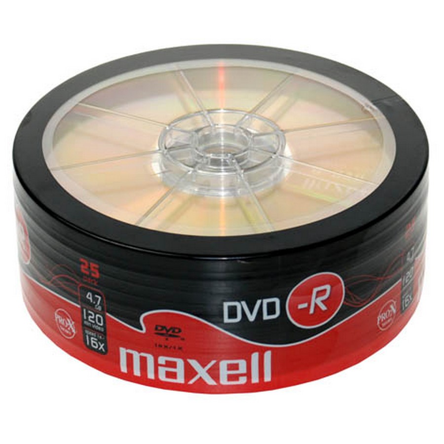 TEMU Maxell 25 4,7 GB 120 min 16X, in confezione termoretraibile - 275731