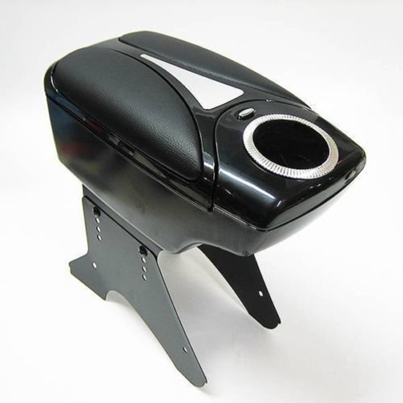 Universal Center Armrest With Cup Holder Console, Black - Autohobby