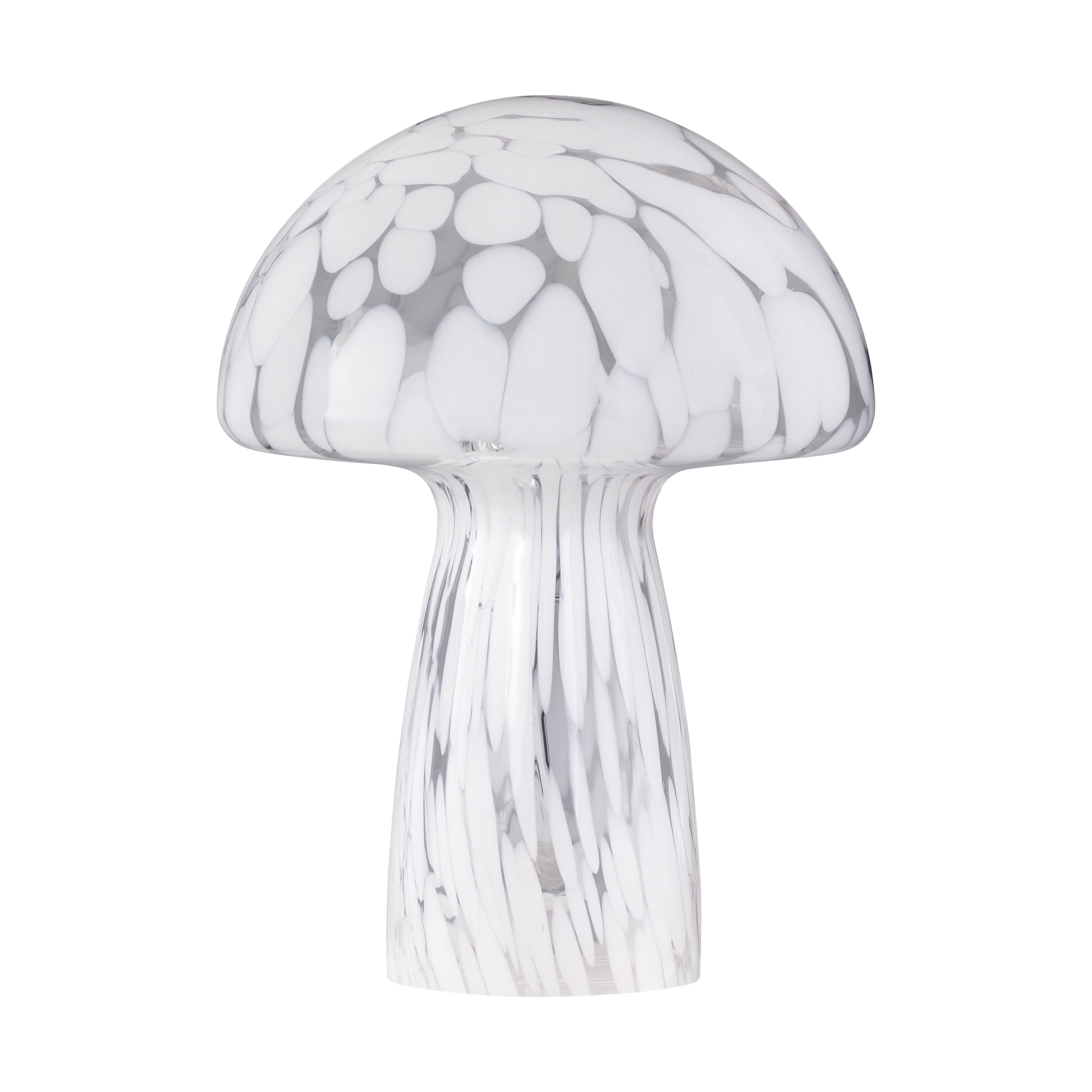 First Choice Lighting Confetti - White & Glass Table Lamp