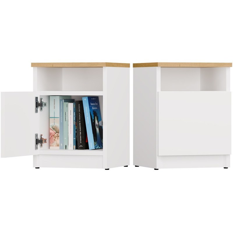 Nightstand Artisan Oak / White 30/1t