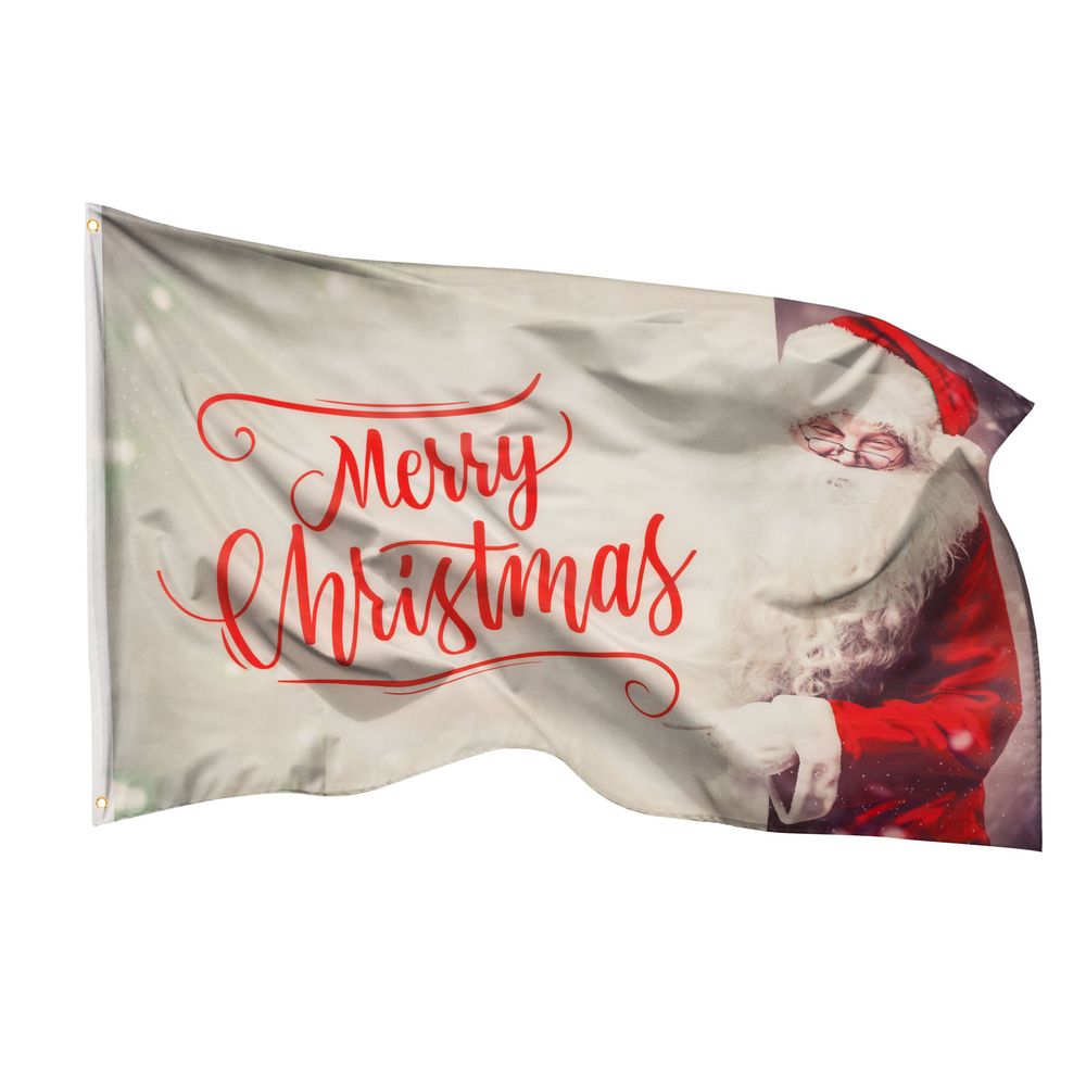 Image of Flags Christmas Flag 90x150 Cm - Weatherproof Flag With Metal Grommets And Special Sealing Technique - Double-stitched Flag With And Vibrant Colors