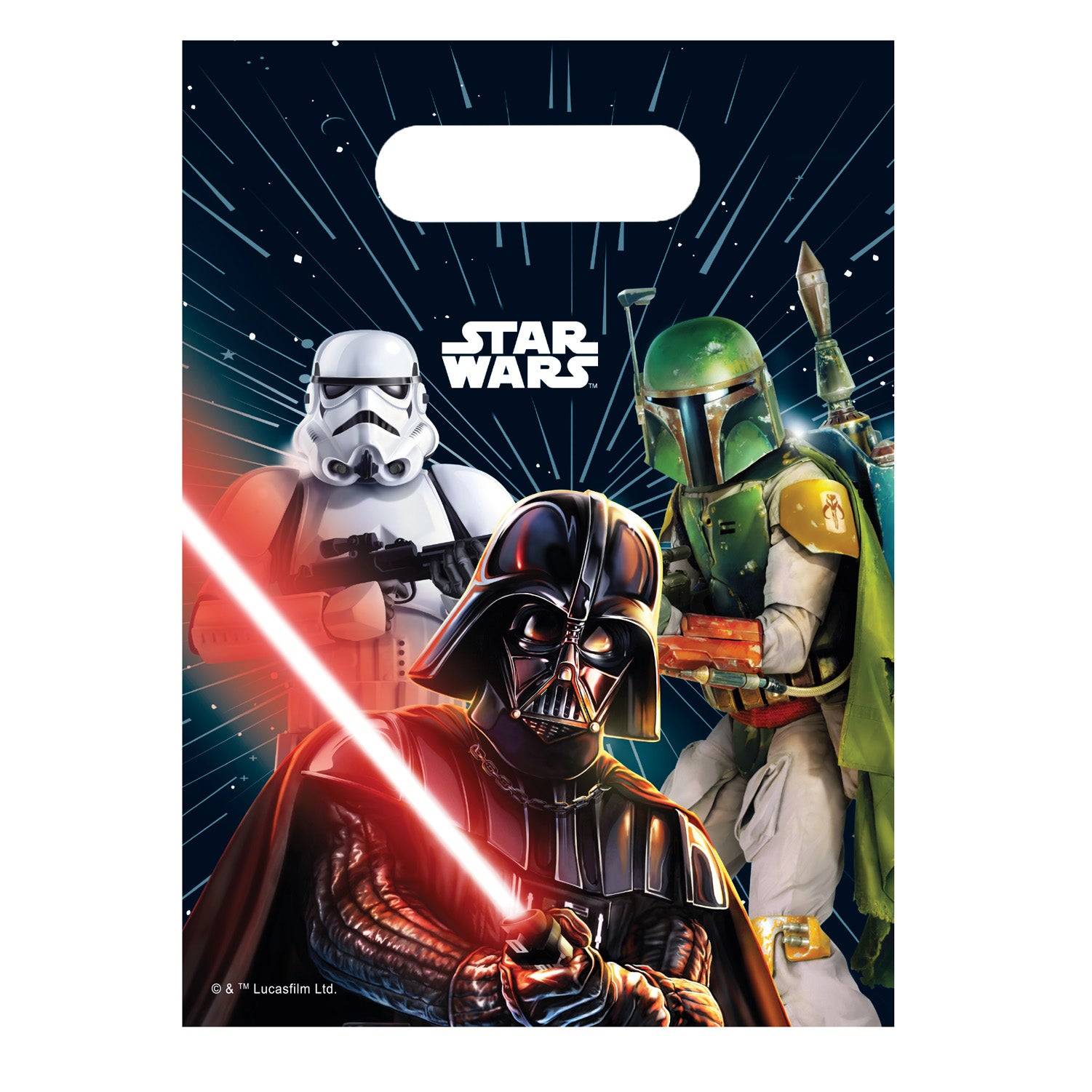 Star Wars Party Bags 6 Pack – Official Star Wars Birthday Party Favour Bags, Kids Celebration Gift Bags, Party…: retailer-supplied image