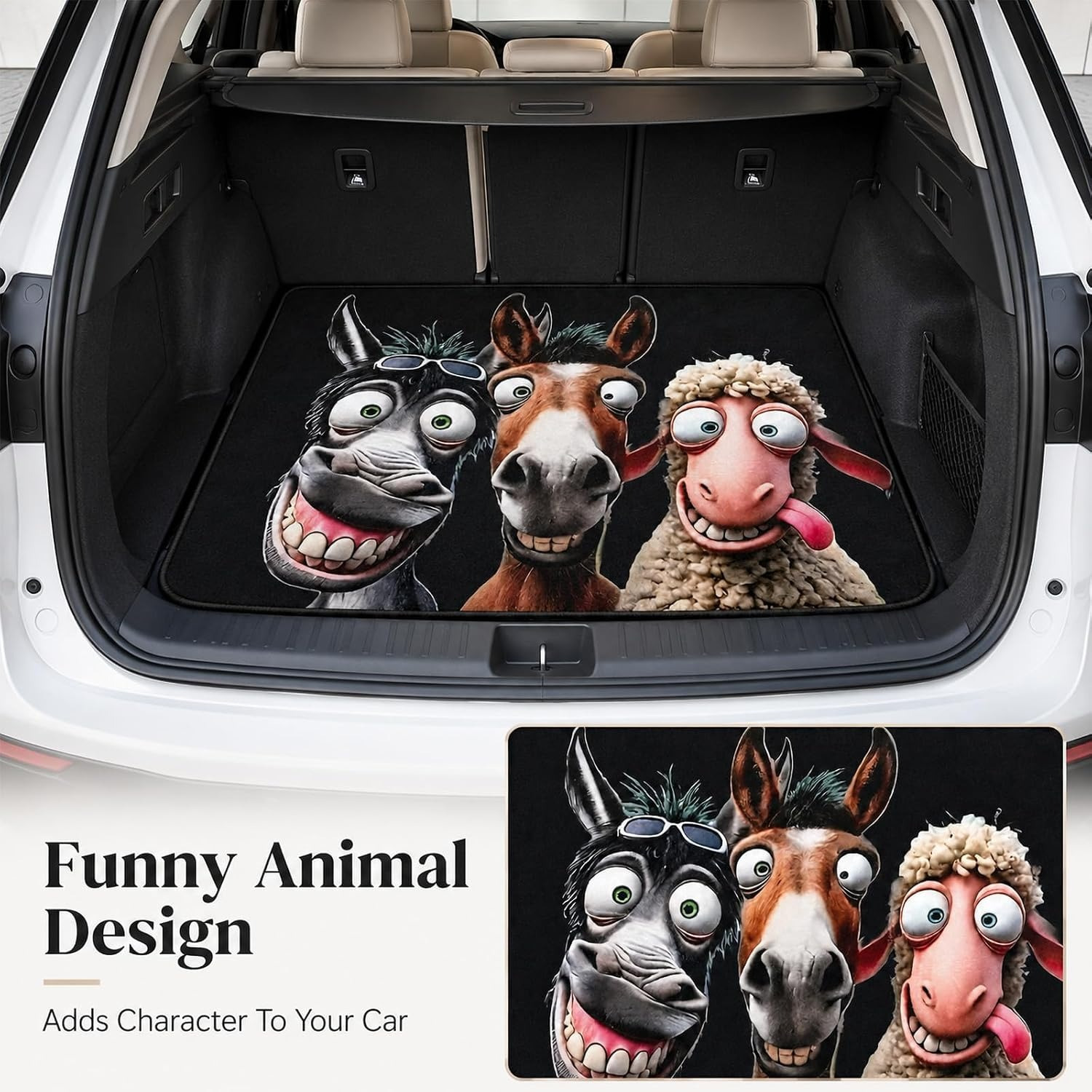 Foldable Decorative Cargo Liner Pad for Vehicle Storage