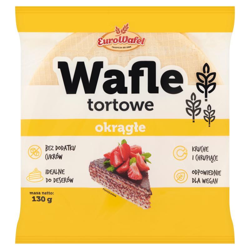 Image of Eurowafel Round Cake Wafers 130 G X 2 Pieces