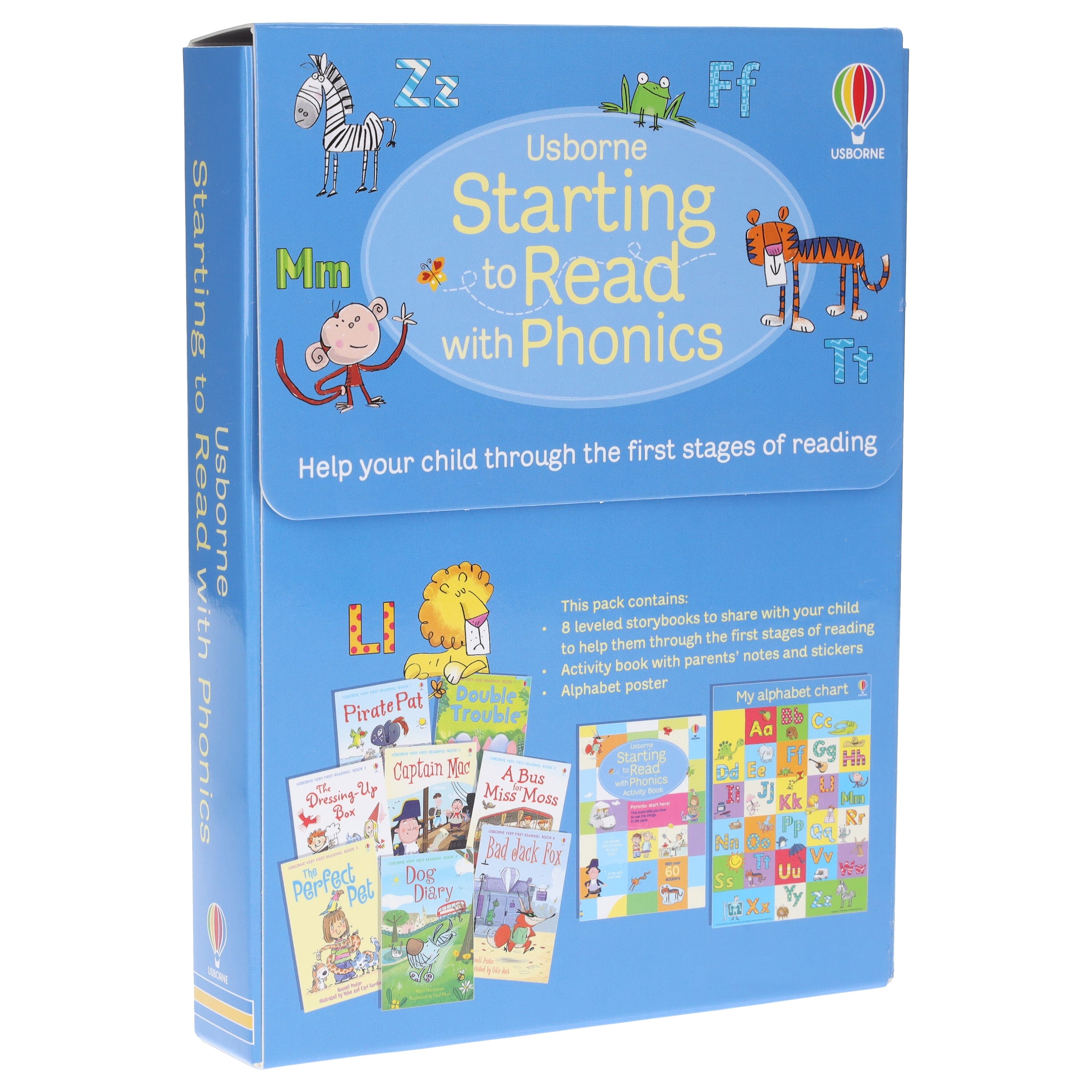 TEMU Starting To Read With Phonics: 8 Story Books (plus 1 Activity Book & My Alphabet Chart) Collection Box Set - Ages 4+ - Paperback