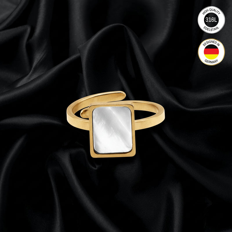 Adjustable Ring For Women - Silvery, Golden, Rose Golden Colored - With - Water Resistant