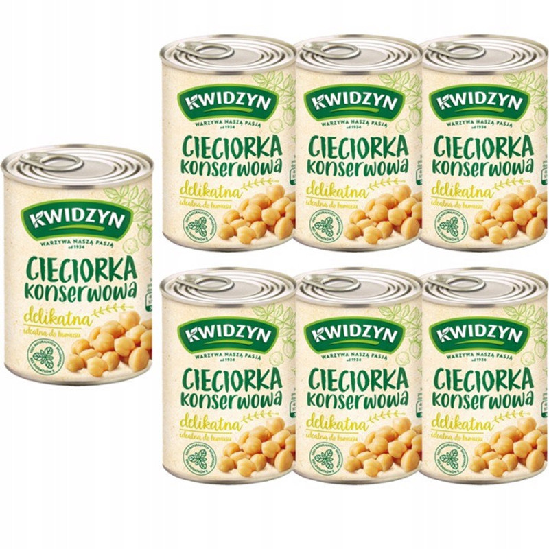 Image of Kwidzyn Canned Chickpeas 400g X 6 Pieces