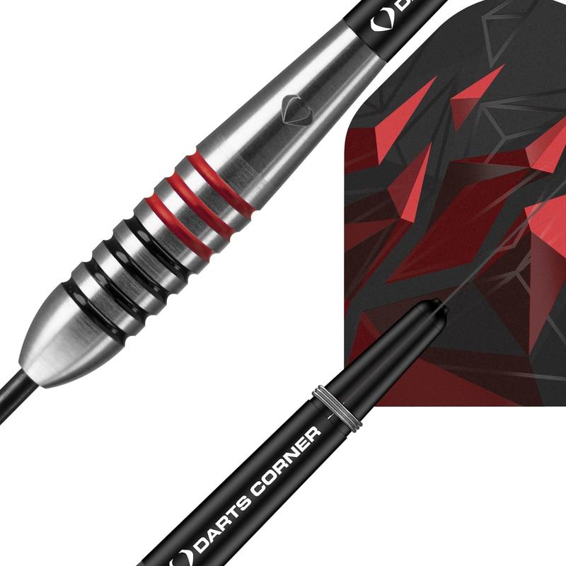 Astrofire Steel Tip Darts, Black & Red
