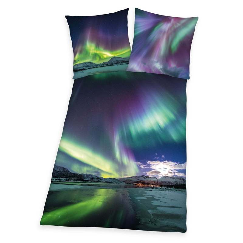 Herding Bedding Set Northern Lights 135 X 200cm 100% Cotton