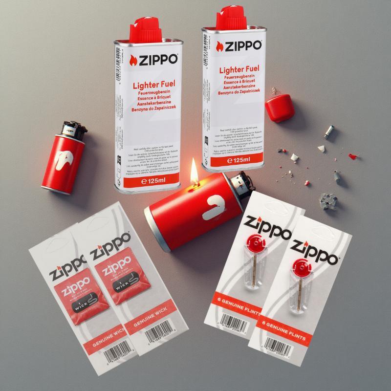 E-shop Zippo Benzin -Docht -Flint im 2er Set