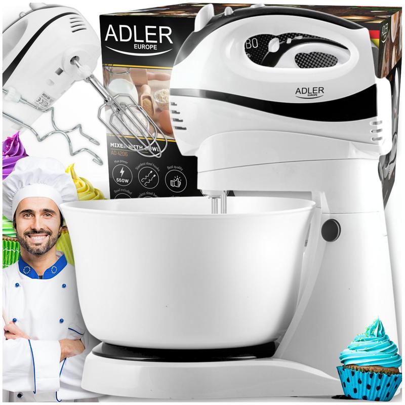 Image of Stand Mixer With A Rotating Bowl And Turbo Function: Your Indispensable Baking Assistant – 5 , Durable Beaters