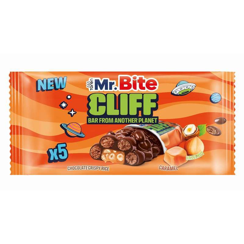Toren Mr.bite Cliff Bar From Another Planet Chocolate Crispy Rice 5x35g Mhd:05.10.2026