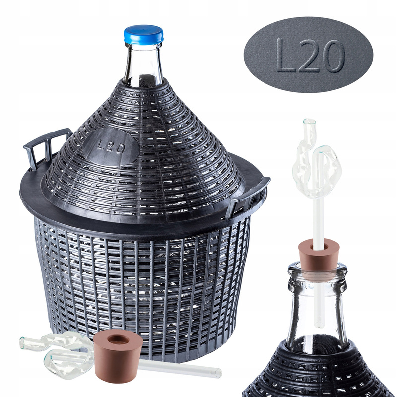 Image of Kadax Wine Set 20l Wine With Cork And Tube, 3pcs Winemaking Kit