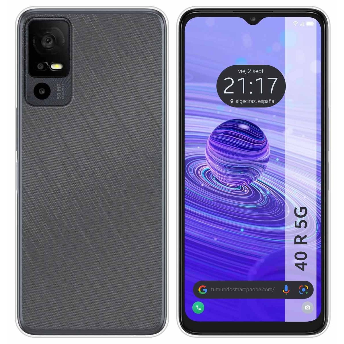 TEMU Silicona Gel TPU Transparente para TCL 40 R 5G