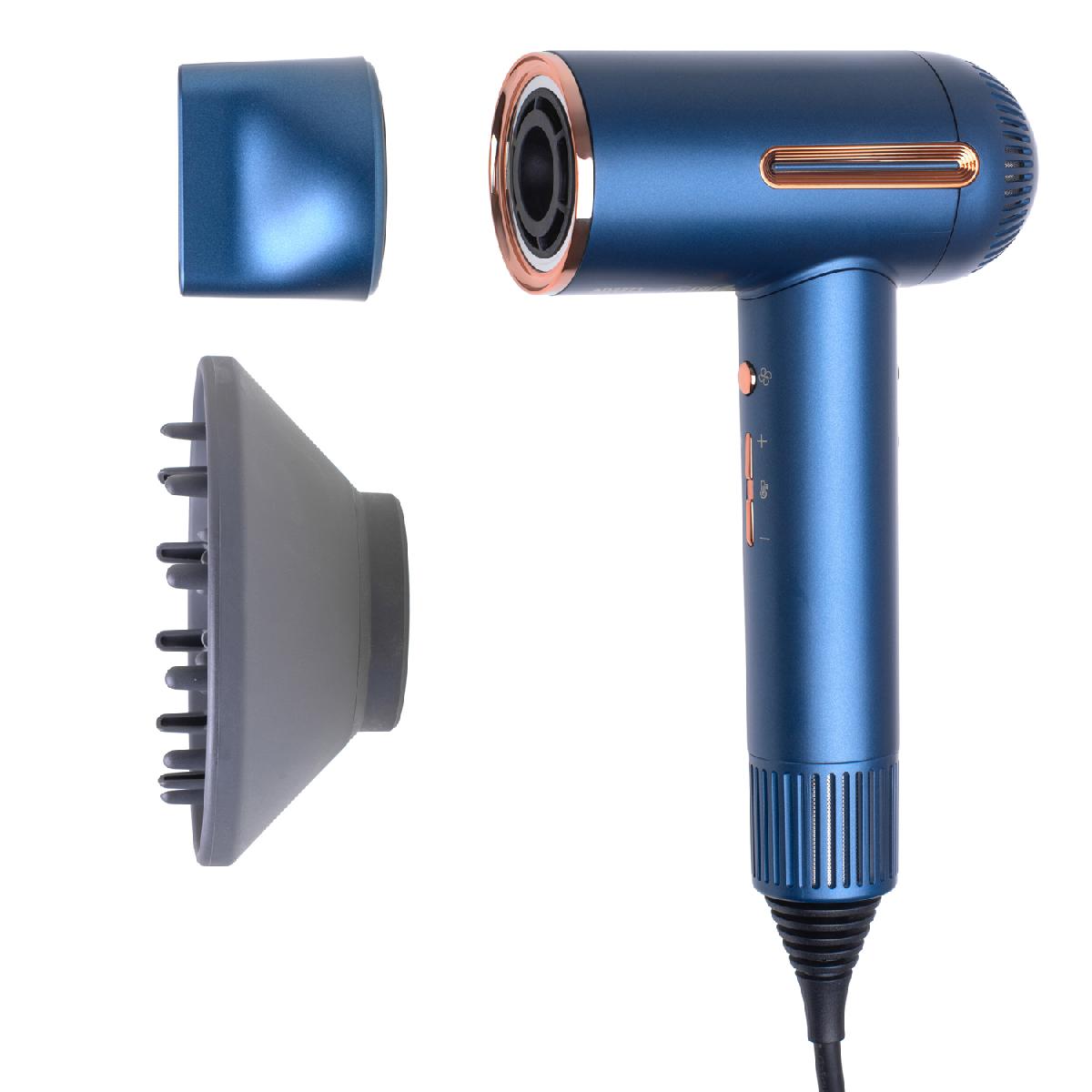 Adler Superspeed Ion Hair Dryer With Blue Diffuser And Led Display - Ad 2271
