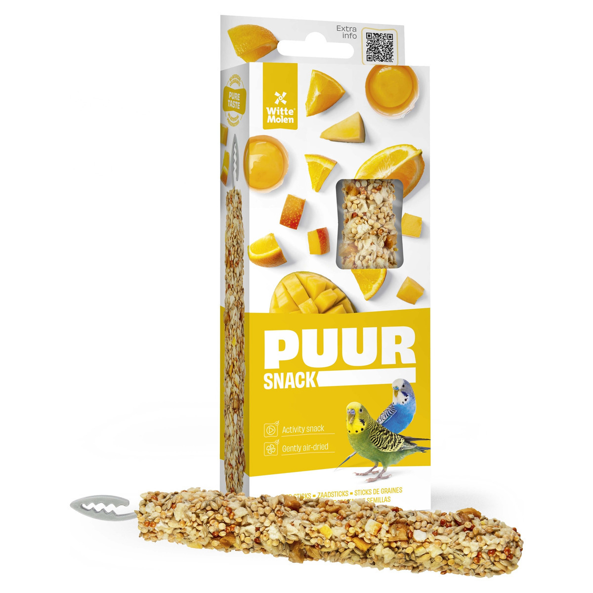 Image of White Mill Pure Sticks Budgerigar Orange & Mango