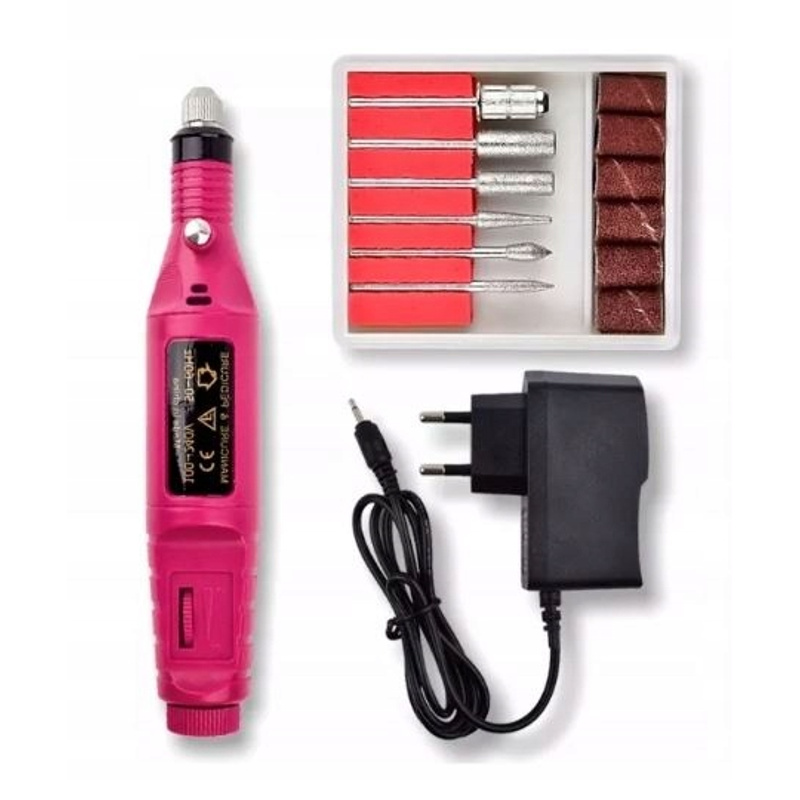 TEMU Manicure And Pedicure Nail Drill + Bits + Caps