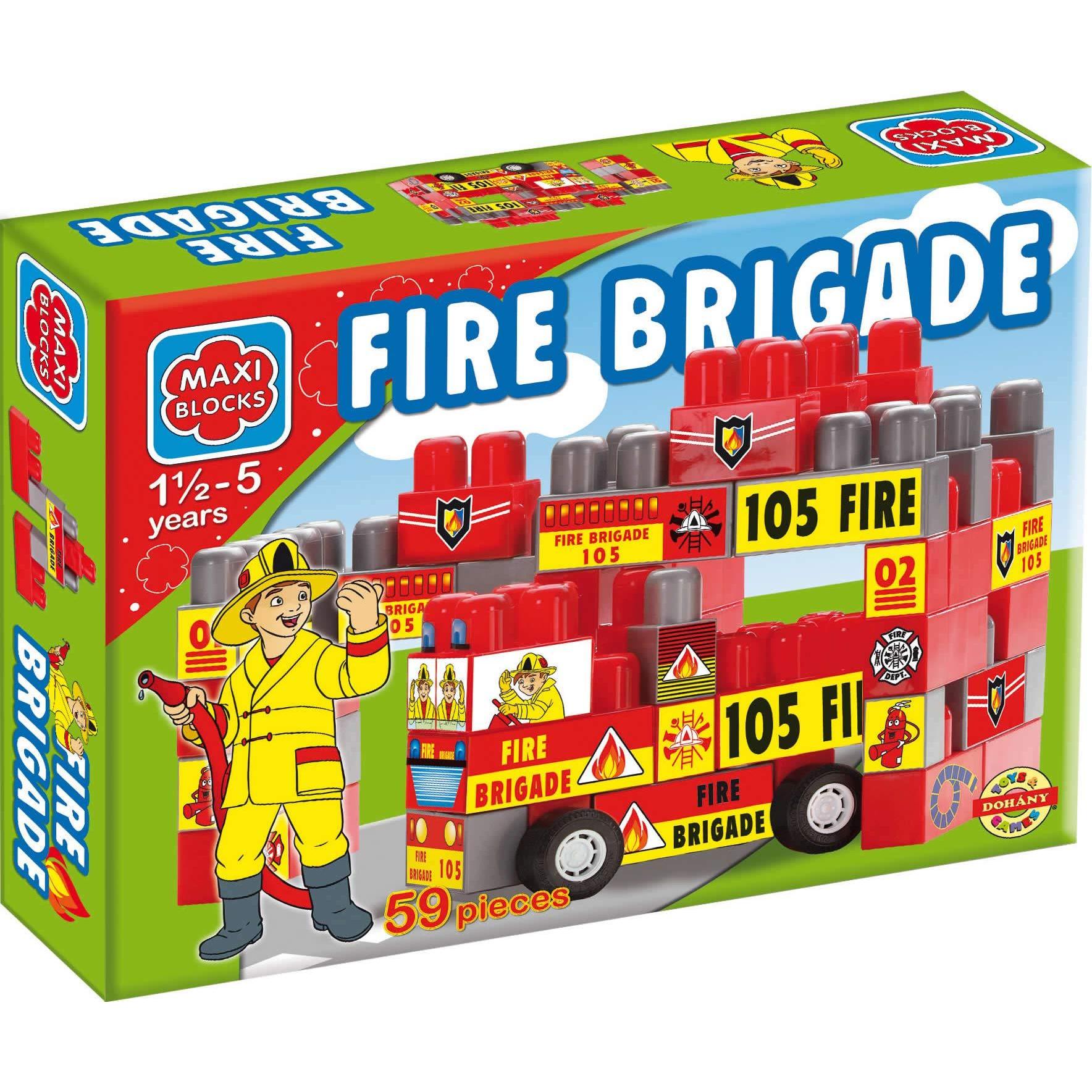 Image of Dohany Maxi Building Blocks Playset Fire Knob Blocks 59-pcs. 18m+