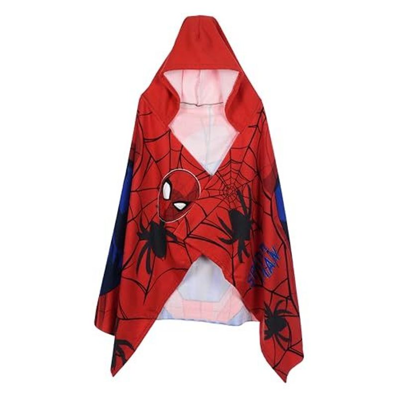 -man Hooded Towel For Kids, Red, 70 X 140 Cm