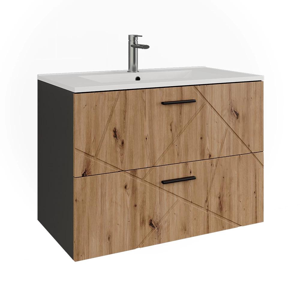 Irma 2-piece Bathroom Vanity Set With Sink Cabinet, /, Particle Board, 16mm, Bathroom Cabinet Set