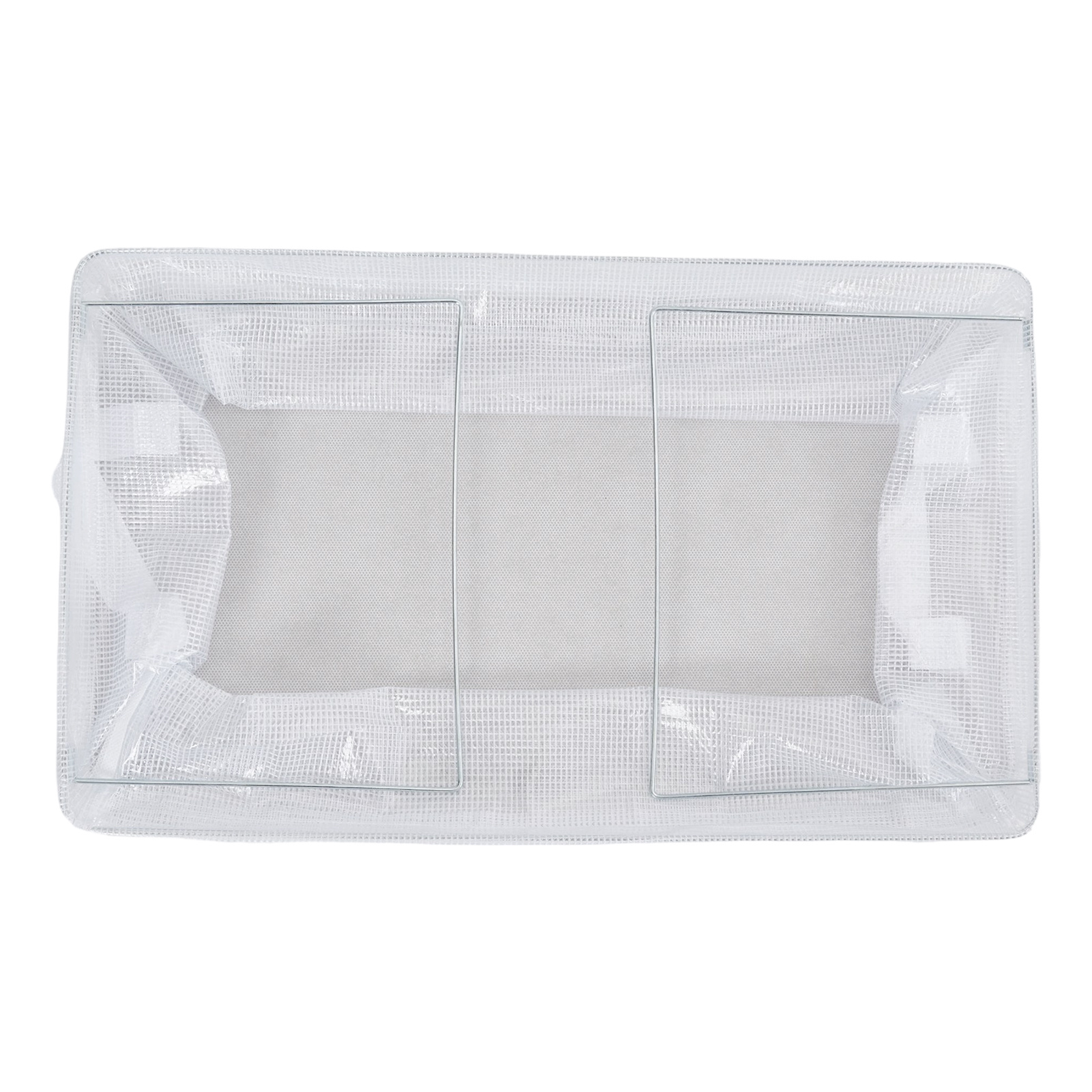 4 Pack Clear PVC Transparent Open-Top Clothes Storage Baskets