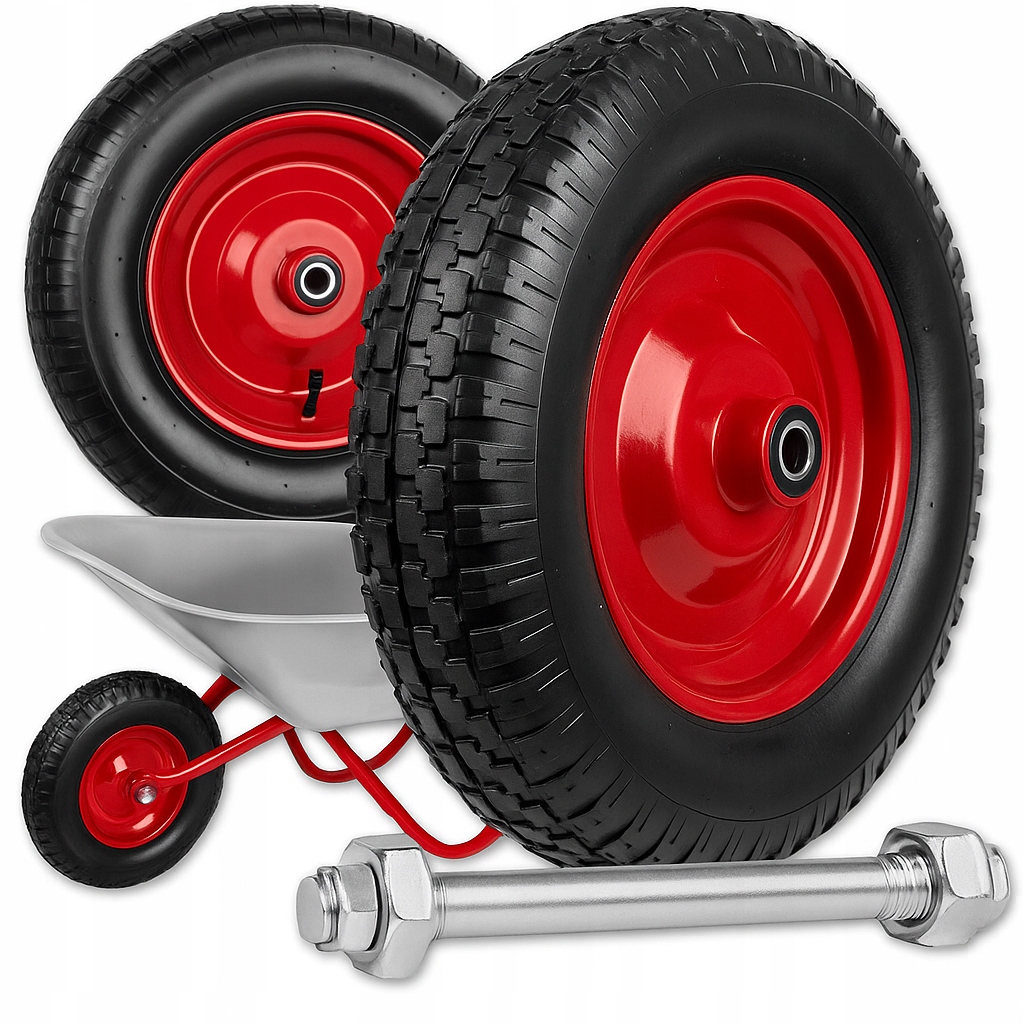 Image of Wheel Caster For Pumpable Dolley With Axle, Strong, With Tube 4.00-8 4pr