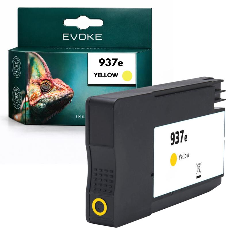 Image of Find A Compatible Replacement Ink Cartridge For 937e Hp937e 4s6w8ne, Yellow, 1650 Pages, Ink Cartridge, Ink Insert, Replacement Ink, For 9110b 9120b 9130b 9720e