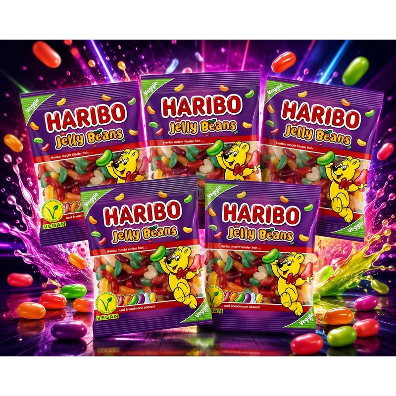 Image of Haribo Jelly Beans Veggie 5 X 160g
