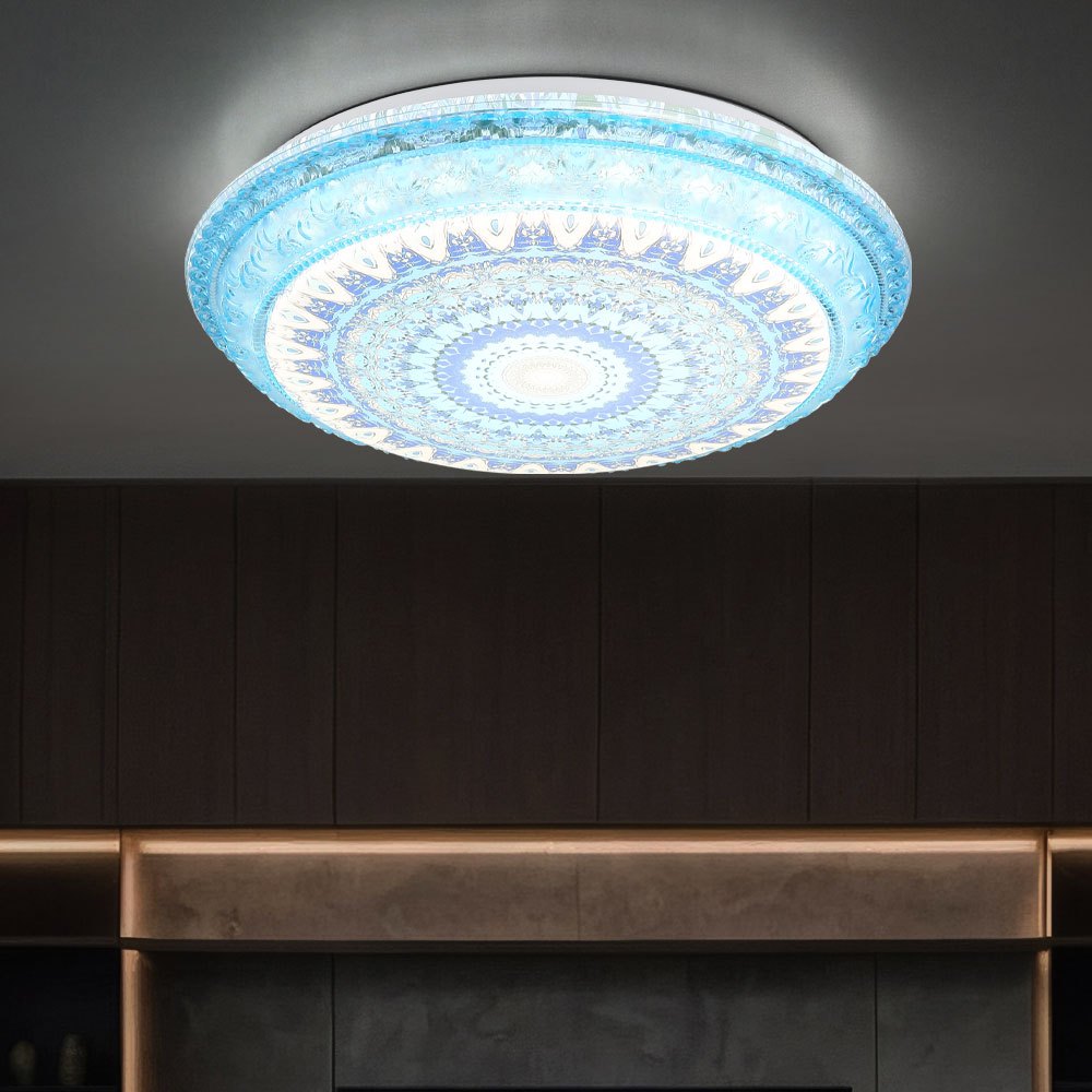 Image of Ceiling Light Cct Bedroom Lamp, Led, Metal, 1x Led 18w 2700k, 4000k, 6000k, Dxh 39x8.5 Cm